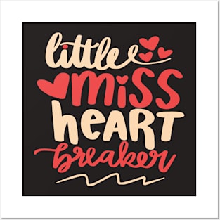 little miss heart Posters and Art